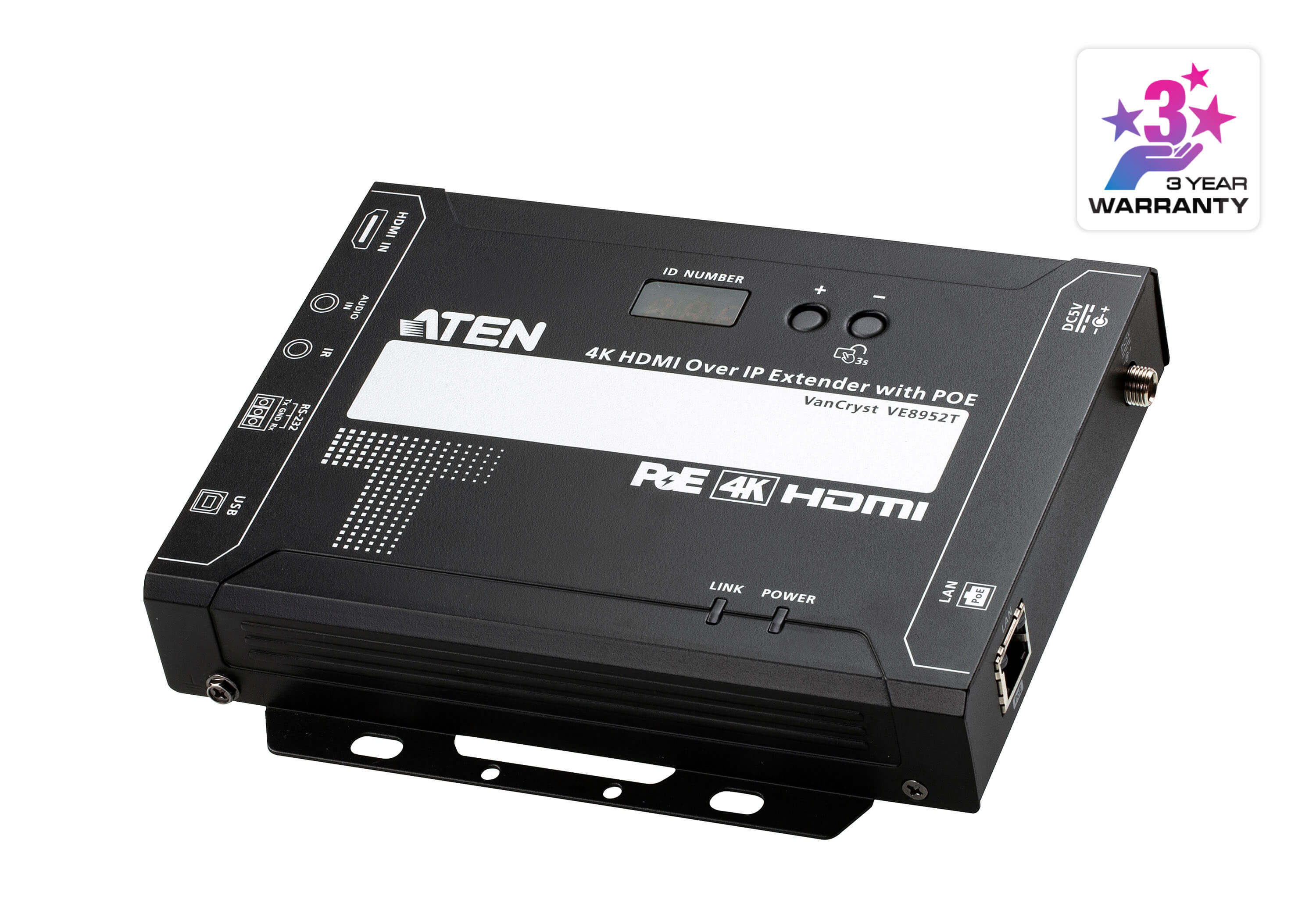 Aten 4K HDMI over IP Transmitter with PoE -VE8952T (3 Year Manufacture Local Warranty In Singapore)