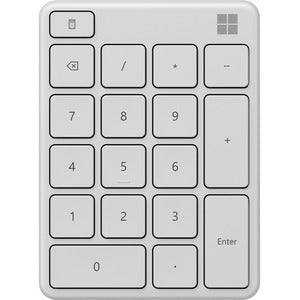 MICROSOFT BLUETOOTH NUMBER PAD - GLACIER 23O-00021 (1 Year Manufacture Local Warranty In Singapore)-EOL