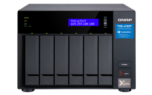 QNAP 6-Bay NAS, Intel Core i3-8100T 4-core 3.1 GHz Processor 8GB  6x 2.5" Thunderbolt 3 (TVS-672XT-i3-8G) (2 Years Manufacture Local Warranty In Singapore)-EOL