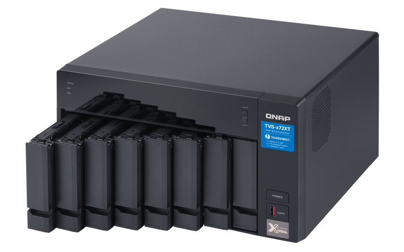 QNAP 8-Bay NAS, Intel core i5-8400T 6-core 1.7 GHz Processor(max 3.3GHz), 16GB Thunderbolt 3 (TVS-872XT-i5-16G) (2 Years Manufacture Local Warranty In Singapore) -EOL