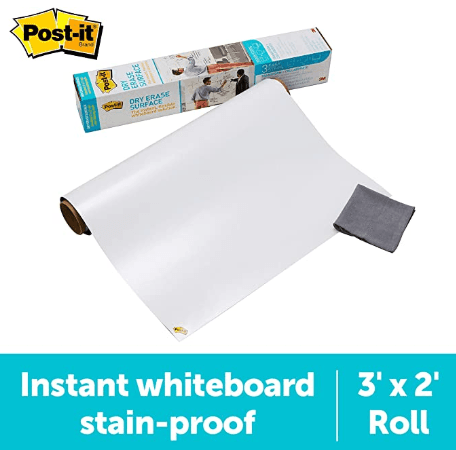 Whiteboard Paper (with Adhesive), TRUSCO