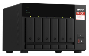 QNAP 6-bay NAS, AMD Ryzen V1000 series V1500B 4C/8T 2.2GHz, 8GB  (QN-TS-673A-8G) (3 Years Manufacture Local Warranty In Singapore)