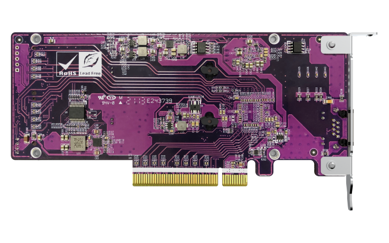 QNAP 2 x PCIe Gen3 NVMe SSD & 1 x 10GbE port expansion card (QN-QM2-2P10G1TB) (1 Year Manufacture Local Warranty In Singapore)