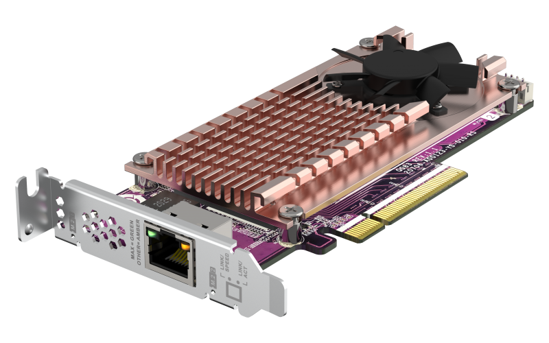 QNAP 2 x PCIe Gen3 NVMe SSD & 1 x 10GbE port expansion card (QN-QM2-2P10G1TB) (1 Year Manufacture Local Warranty In Singapore)
