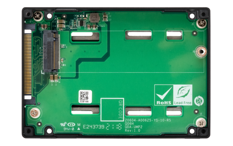 QNAP M.2 2280 PCIe NVMe to U.2 PCIe Gen4 x4 NVMe adapter (QN-QDA-UMP4) (1 Year Manufacture Local Warranty In Singapore)