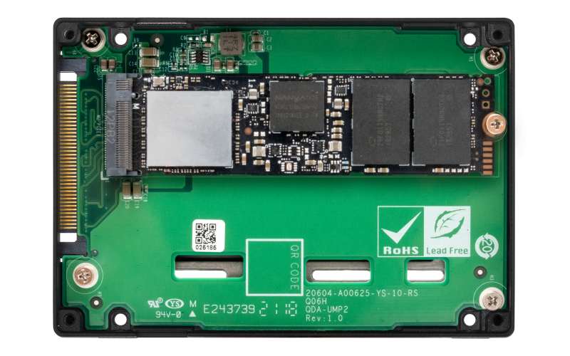 QNAP M.2 2280 PCIe NVMe to U.2 PCIe Gen4 x4 NVMe adapter (QN-QDA-UMP4) (1 Year Manufacture Local Warranty In Singapore)