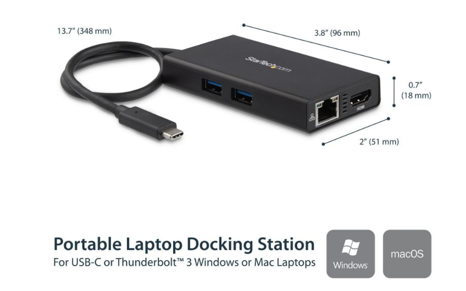 StarTech USB-C TO 4K HDMI MULTIFUNCTION ADAPTER(CDP2HDUACP) (3 Years Manufacture Local Warranty In Singapore)