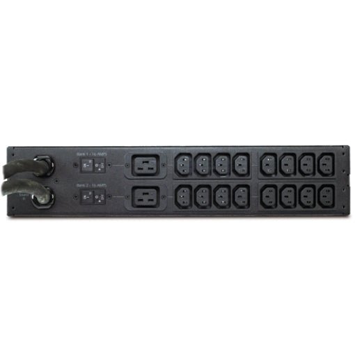 APC Rack ATS. 230V. 32A. IEC 309 in. (16) C13 (2) C19 out (AP4424) - Win-Pro Consultancy Pte Ltd