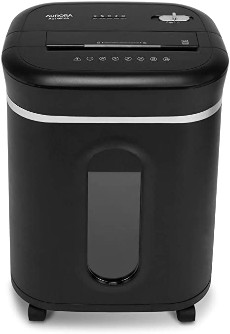Aurora Office P4 Paper Shredder AS1460CD Cross Cut 14 Sheets CD DVD Credit Card Quiet operation (1 Year Warranty) - Win-Pro Consultancy Pte Ltd