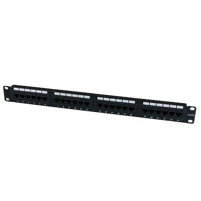 Startech.Com 24 Port 1U Rackmount Cat 6 110 Patch Panel - 24 port Network Patch Panel - RJ45 Ethernet 110 type Rack Mount Patch Panel 1U  C6PANEL24 (2 Years Manufacture Local Warranty In Singapore)
