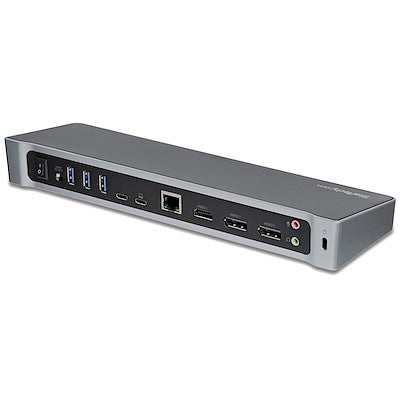 Startech.Com USB C DOCK - TRIPLE 4K - 100W USB PD - MAC WINDOWS & CHROME OS - USB-C TO 2X DP - USB C TO HDMI / ETHERNET - 5X USB 3.0 DK30CH2DEPUE (3 Years Manufacture Local Warranty In Singapore)
