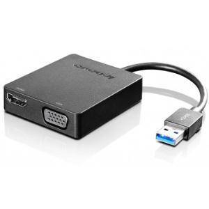 Lenovo Universal USB 3.0 To VGA/HDMI Adapter 4X90H20061 (1 Year Manufacture Local Warranty In Singapore)