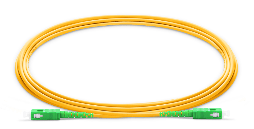 SC APC to SC APC Simplex OS2 Single Mode PVC (OFNR) 2.0mm Fiber Optic Patch Cable (for NetLink Trust, OpenNet, SingNet, Starhub, MyRepublic, LGA, ViewQwest, WhizComms) - Buy Singapore