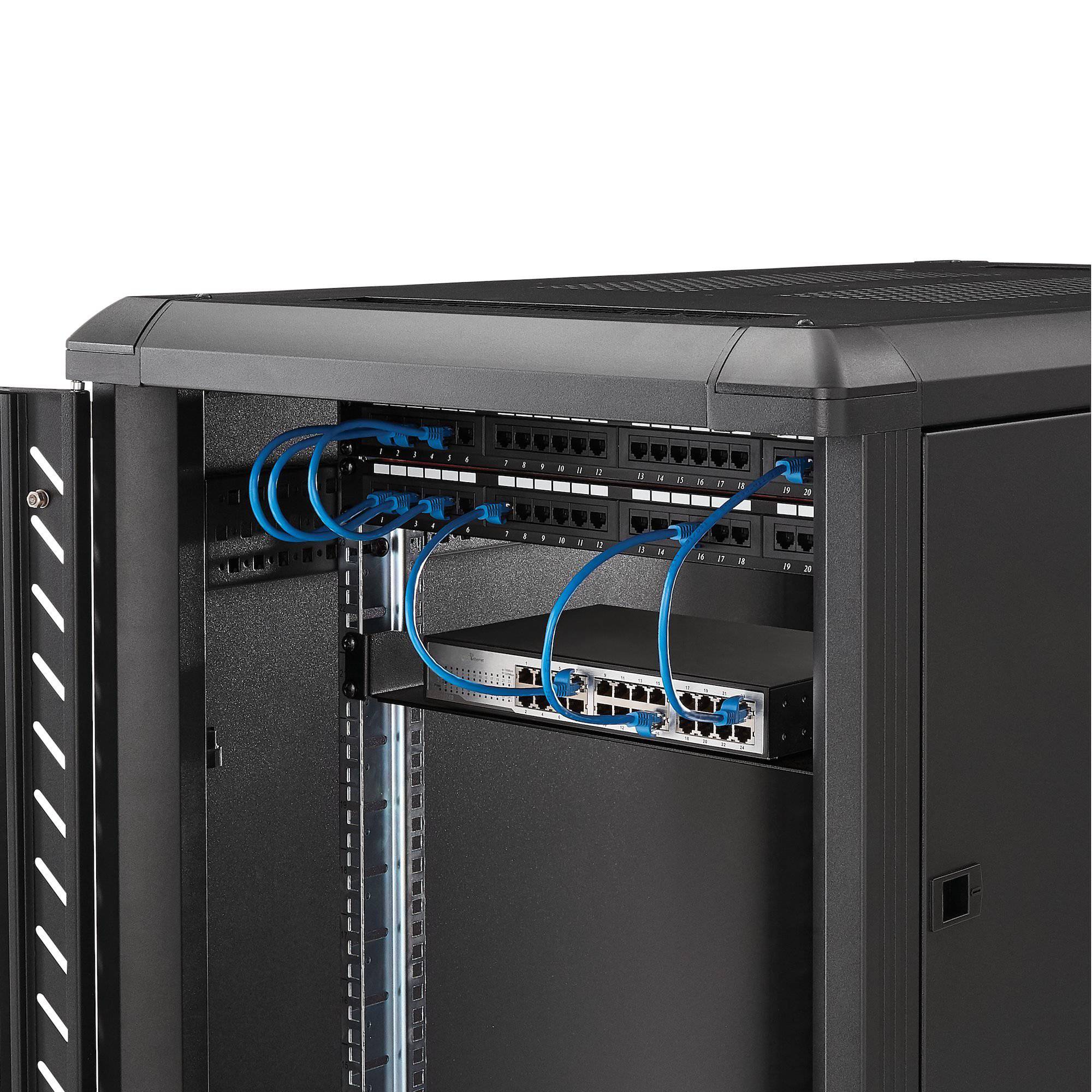 Startech 1U Vented Server Rack Cabinet Shelf - 10in Deep Fixed Cantilever Tray - Rackmount Shelf for 19" AV/Data/Network Equipment Enclosure with Cage Nuts & Screws CABSHELFV1U - Buy Singapore