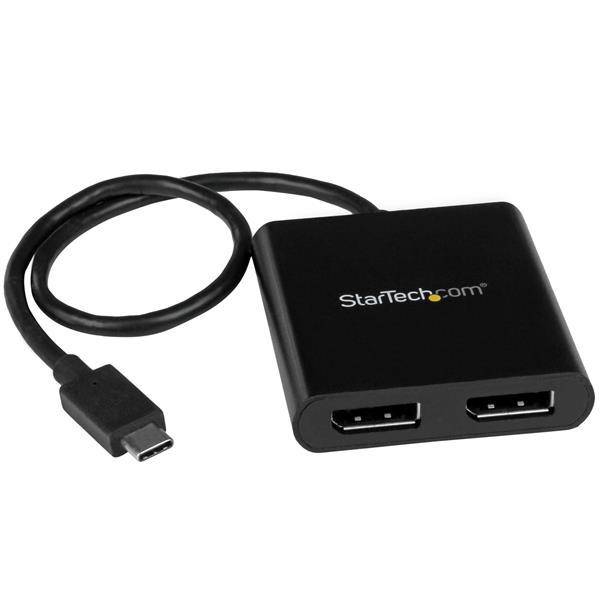 StarTech 2-Port Multi Monitor Adapter - USB-C to 2x DisplayPort 1.2 Video Splitter - USB Type-C to DP MST Hub - Dual 4K 30Hz or 1080p 60Hz - Thunderbolt 3 Compatible - Windows Only MSTCDP122DP (3 years Local Warranty in Singapore) - Buy Singapore