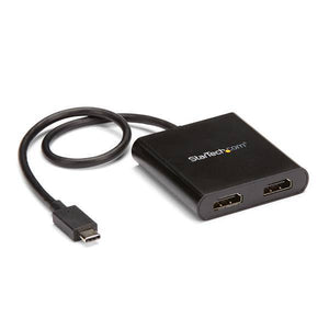 Startech 2-Port Multi Monitor Adapter - USB-C to 2x HDMI Video Splitter - USB Type-C to HDMI MST Hub - Dual 4K 30Hz or 1080p 60Hz - Thunderbolt 3 Compatible - Windows Only MSTCDP122HD (3 Years Manufacture Local Warranty In Singapore)