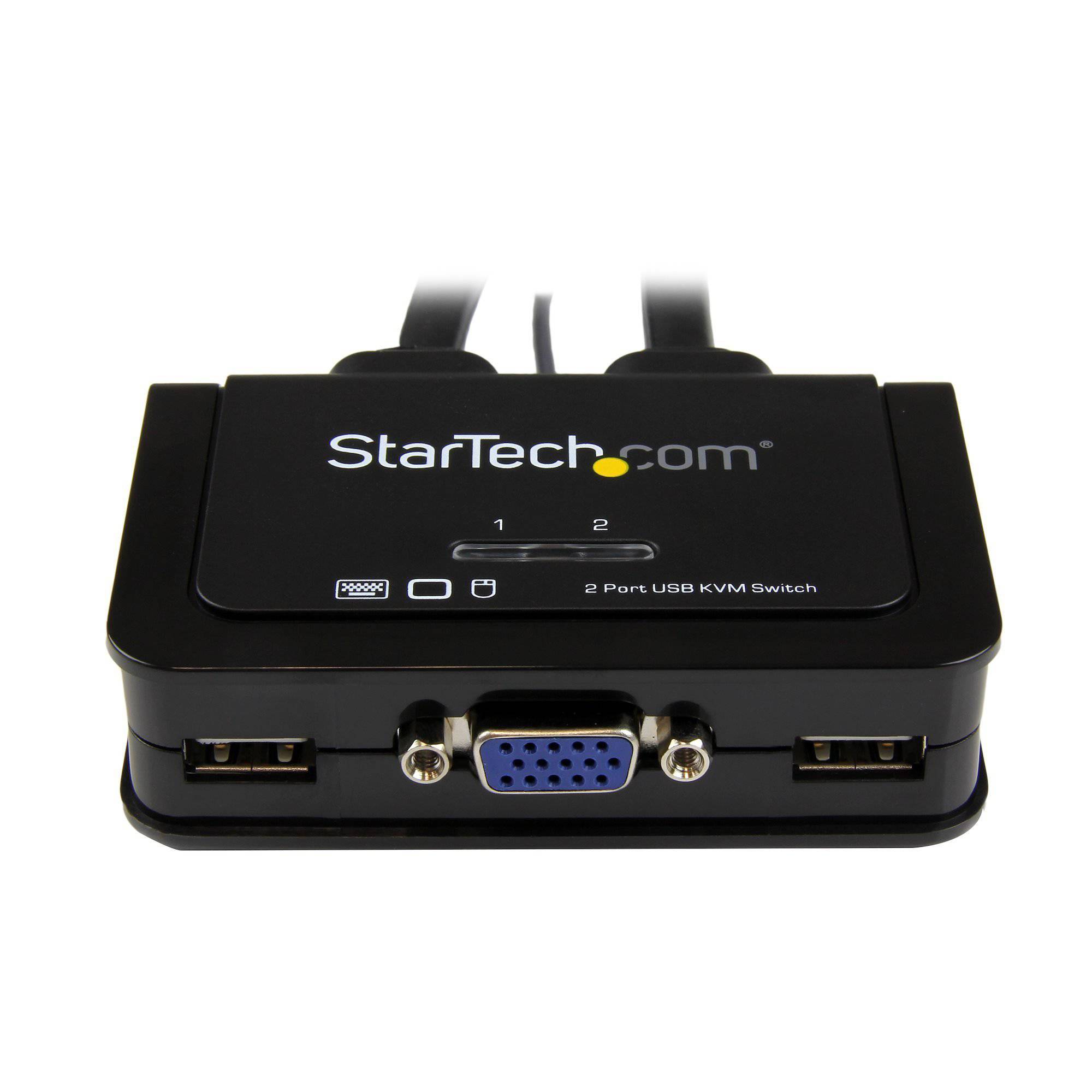 StarTech 2 Port USB VGA Cable KVM Switch - USB Powered with Remote Switch SV211USB - Buy Singapore