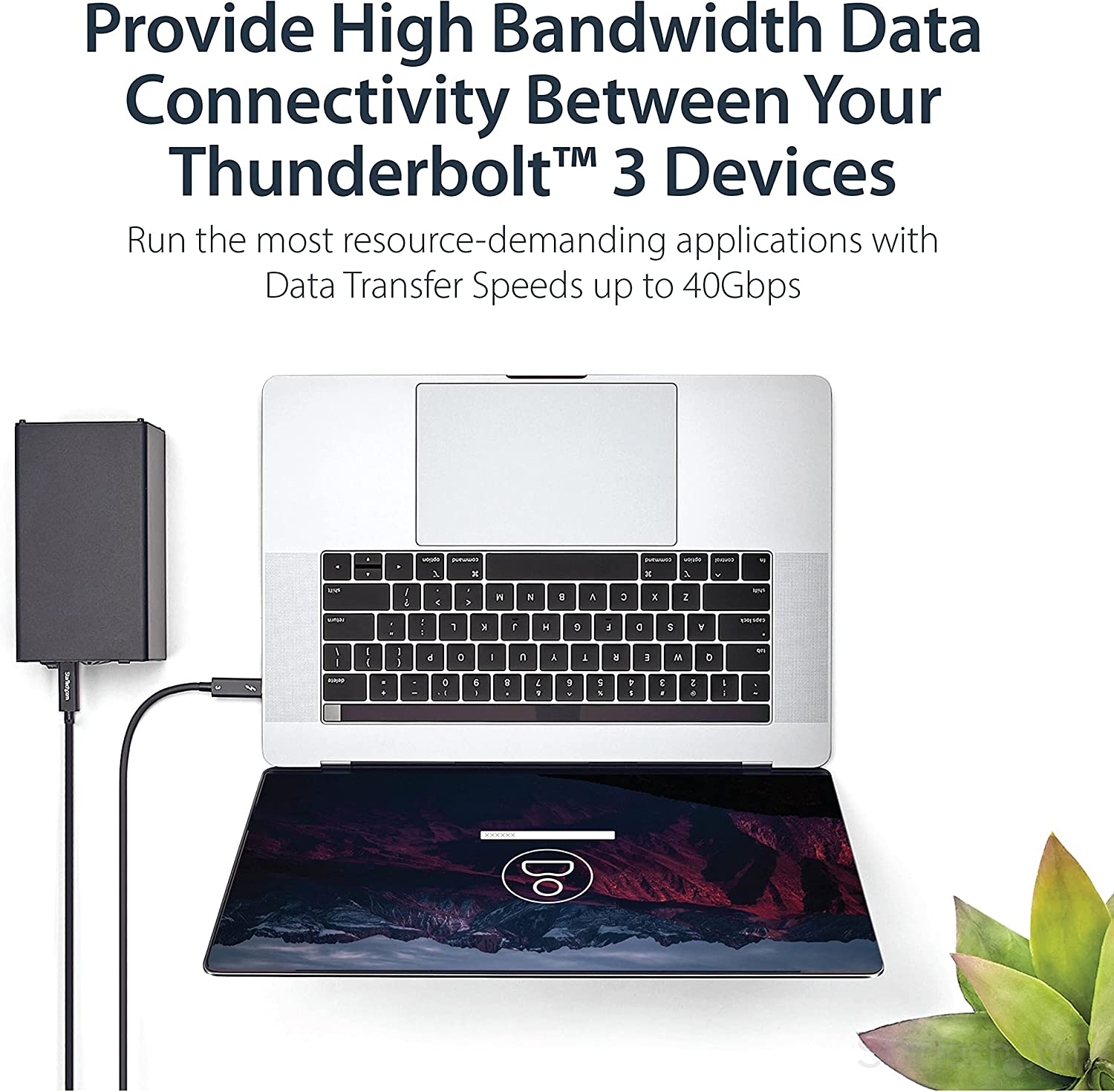 StarTech 2M THUNDERBOLT 3 USB C CABLE (40GBPS)(TBLT3MM2MA) - Win-Pro Consultancy Pte Ltd