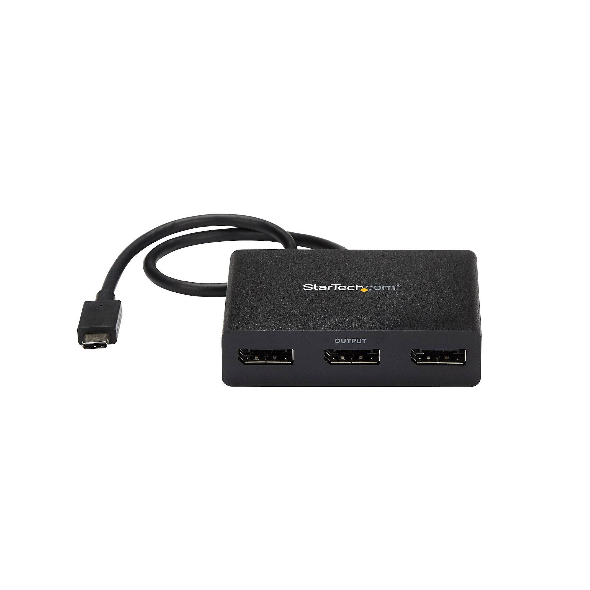 Startech 3 Port USB-C to DisplayPort Splitter MST Hub MSTCDP123DP (3 years Local Warranty in Singapore) - Buy Singapore