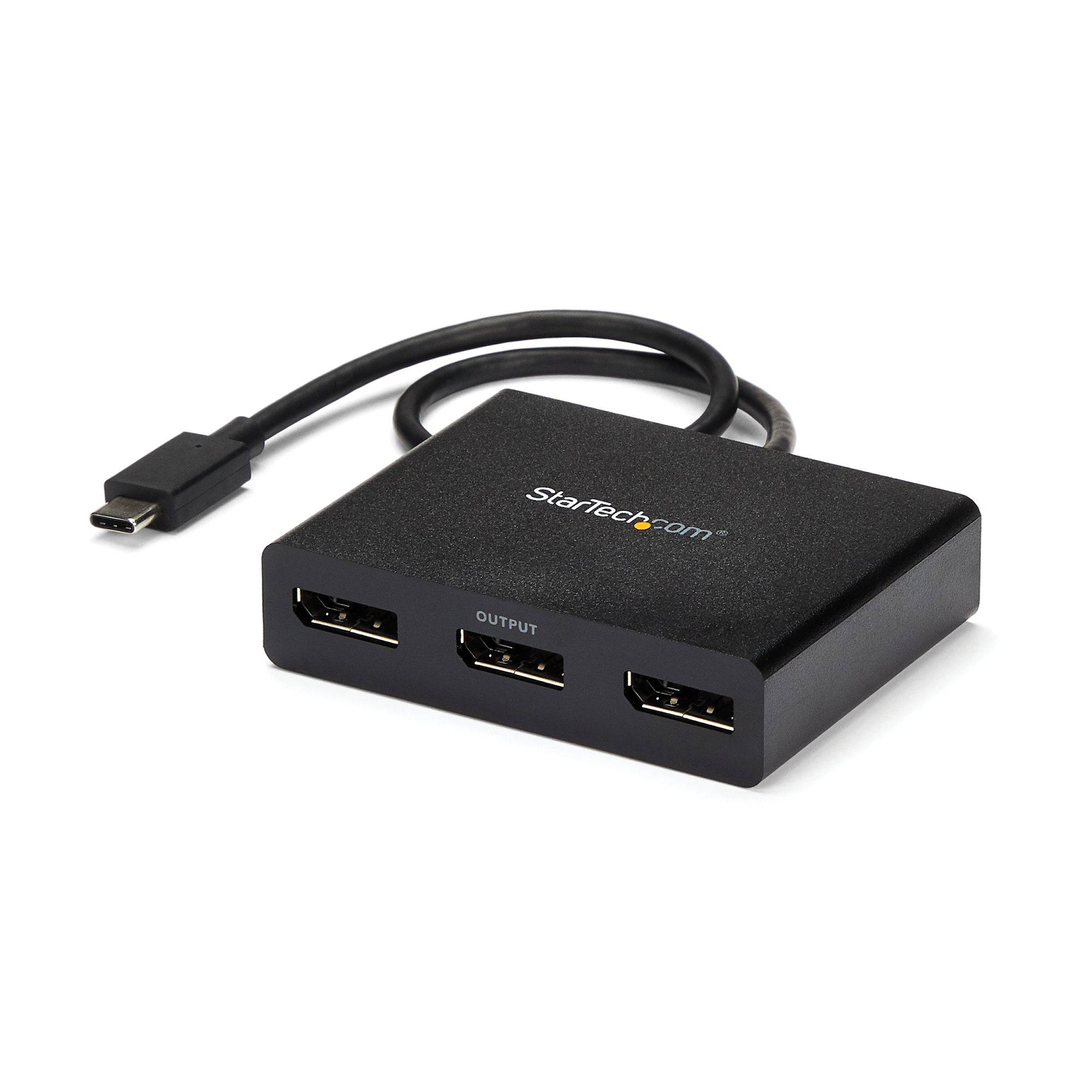 Startech 3 Port USB-C to DisplayPort Splitter MST Hub MSTCDP123DP (3 years Local Warranty in Singapore) - Buy Singapore