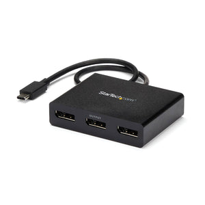 Startech 3 Port USB-C to DisplayPort Splitter MST Hub MSTCDP123DP(3 Years Manufacture Local Warranty In Singapore) -EOL