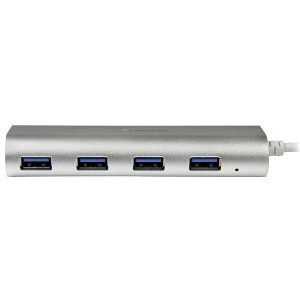 StarTech 4-Port Portable USB 3.0 Hub with Built-in Cable ST43004UA (2 years Local Warranty in Singapore) - Buy Singapore