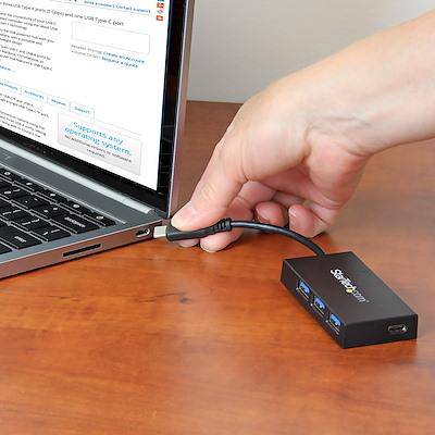 StarTech 4-Port USB-C Hub - USB-C to 1x USB-C and 3x USB-A - USB 3.0 Hub HB30C3A1CFB - Buy Singapore