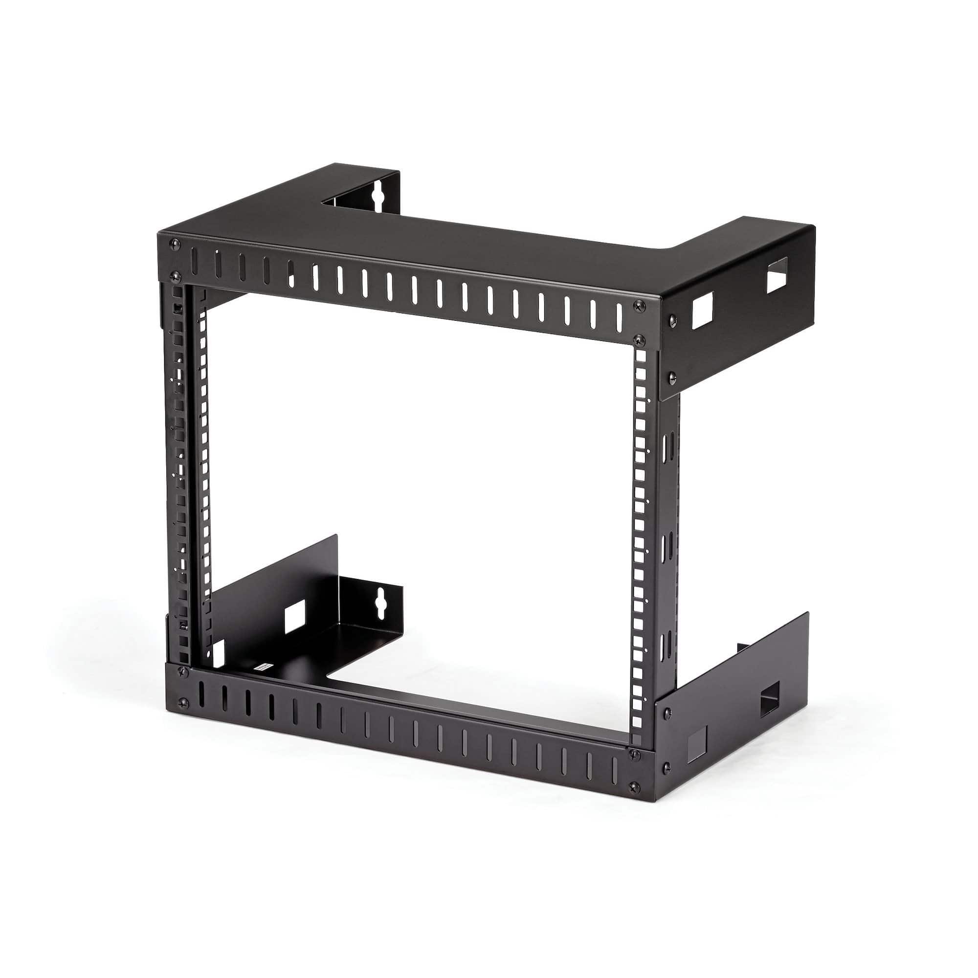 StarTech 8U 19" Wall Mount Network Rack - 12" Deep 2 Post Open Frame Server Room Rack - 12IN DEEP RK812WALLO - Buy Singapore