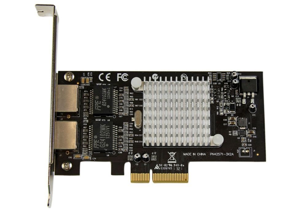 StarTech DUAL PORT PCI EXPRESS (PCIE X4) GIGABIT ETHERNET SERVER ADAPTER - 2 PORT NETWORK CARD (ST2000SPEXI) - Win-Pro Consultancy Pte Ltd