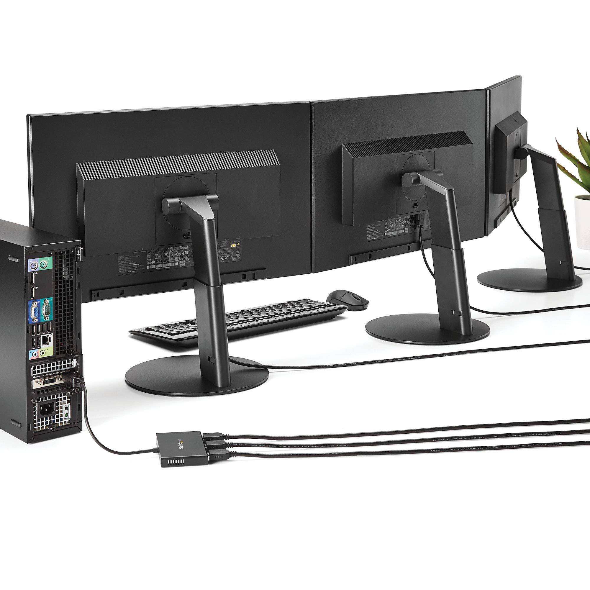 Startech Mini DisplayPort to HDMI Multi-Monitor Splitter 3-Port MST Hub MSTMDP123HD (3 years Local Warranty in Singapore) - Buy Singapore