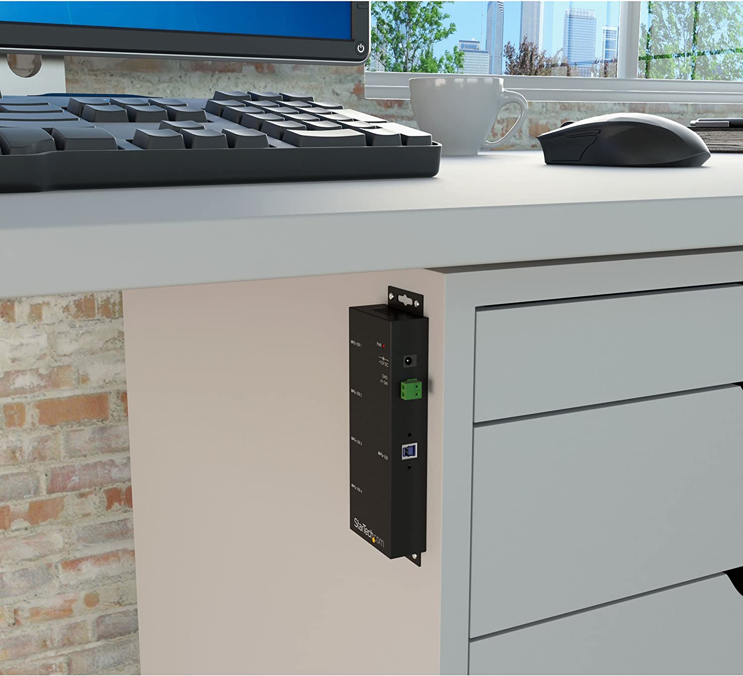 StarTech MOUNTABLE 4 PORT RUGGED INDUSTRIAL SUPERSPEED USB 3.0 HUB(ST4300USBM) - Win-Pro Consultancy Pte Ltd