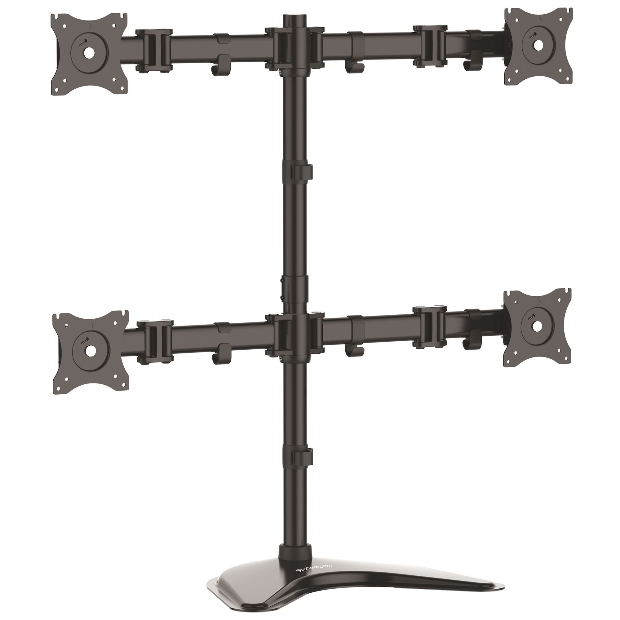 StarTech Quad-Monitor Desktop Stand - Adjustable 4 Monitors Stand - Height Adjustable ARMBARQUAD - IT Buy Singapore Powered by Win-Pro