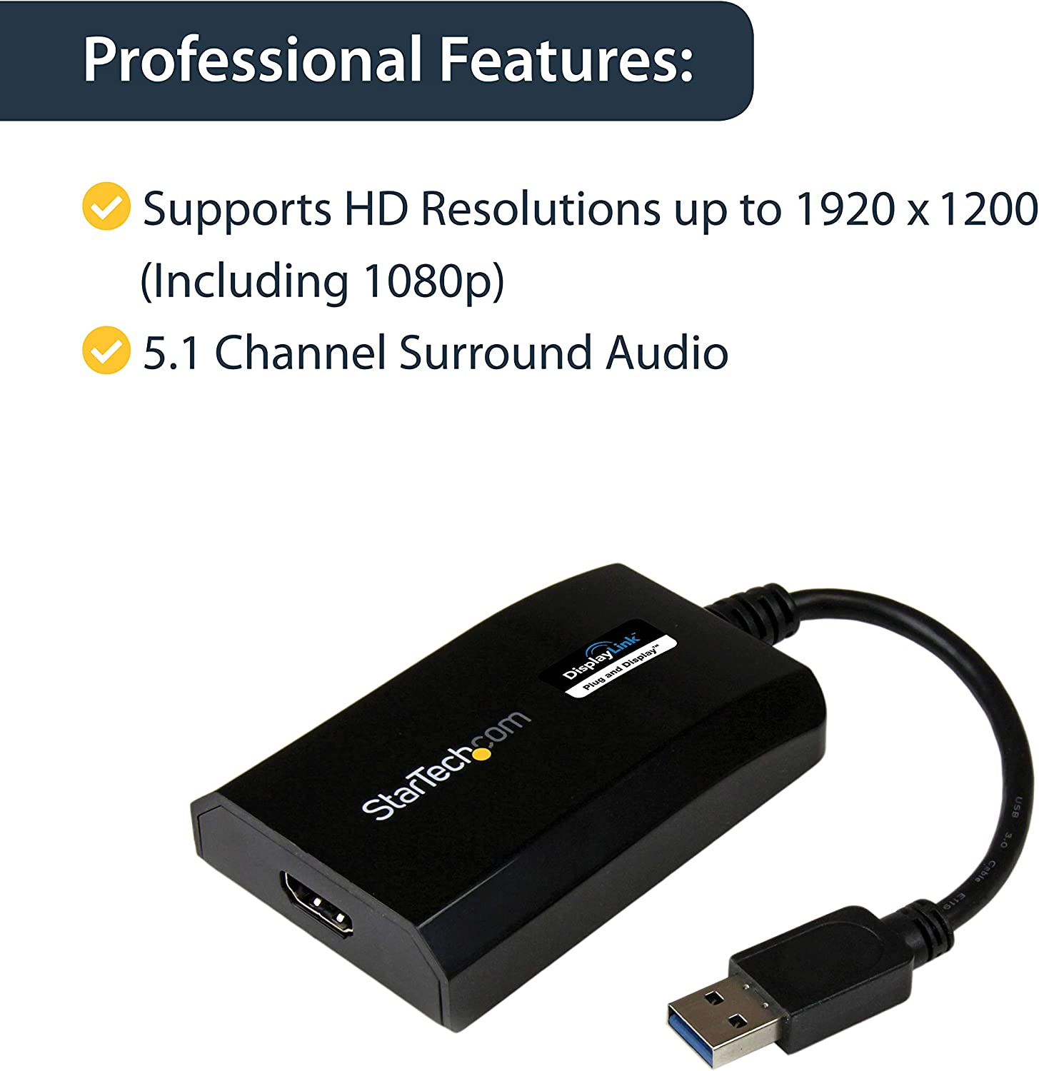 StarTech USB 3.0 TO HDMI EXTERNAL MULTI MONITOR ADAPTER(USB32HDPRO) - Win-Pro Consultancy Pte Ltd