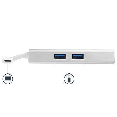 StarTech USB-C Multiport Adapter 4K HDMI, GbE, USB-A 3.0 x 2 Hub - White DKT30CHPDW - Buy Singapore