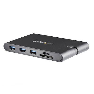 StarTech USB C Multiport Adapter Mini Dock HDMI 4K or VGA 1080p Video - 100W Power Delivery Passthrough, 3-port USB 3.0 Hub, GbE, SD & MicroSD DKT30CHVSCPD - Buy Singapore