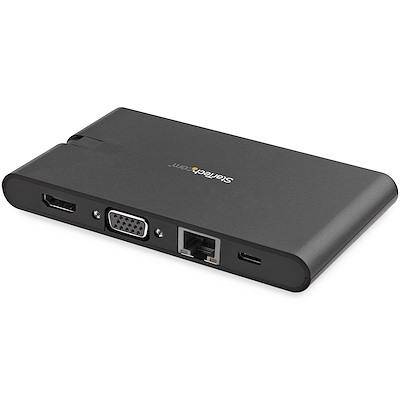 StarTech.com USB C Multiport Adapter with HDMI, VGA, Gb Ethernet & USB -  USB C to 4K HDMI or 1080p VGA Adapter Mini Dock Hub - Travel Dock
