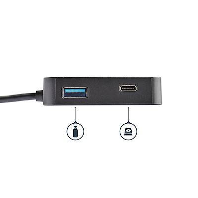 Startech USB C Multiport Adapter - Portable USB-C Mini Dock 4K HDMI Video - Gigabit Ethernet, USB 3.0 Hub (1x USB-A 1x USB-C) - USB Type-C Multiport Adapter - Thunderbolt 3 Compatible DKT30CHD - Buy Singapore
