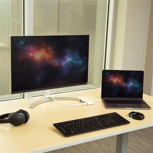 Startech USB-C Multiport Adapter - USB-C Travel Dock with 4K HDMI or 1080p VGA - Gigabit Ethernet, 5Gbps USB-A 3.0 - USB-C Digital AV Adapter - USB Type-C/Thunderbolt 3 Laptops - White DKT30CHVW (3 years Local Warranty in Singapore) - Buy Singapore