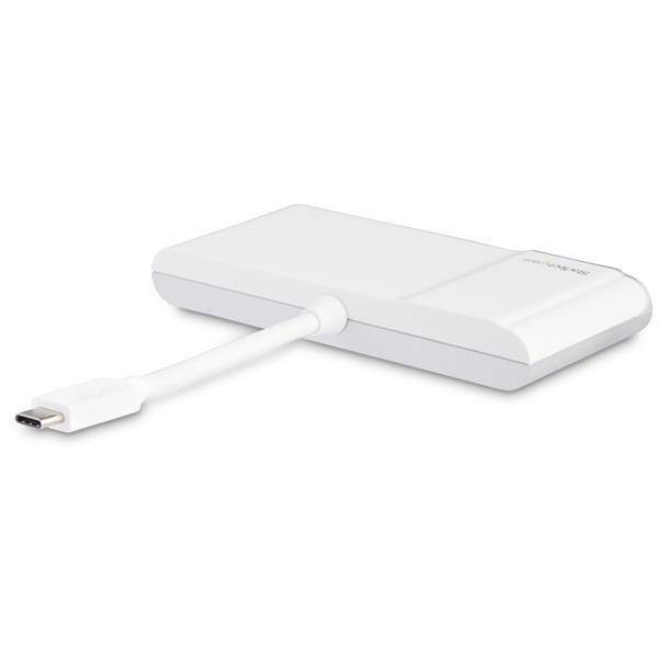 Startech USB-C Multiport Adapter - USB-C Travel Dock with 4K HDMI or 1080p VGA - Gigabit Ethernet, 5Gbps USB-A 3.0 - USB-C Digital AV Adapter - USB Type-C/Thunderbolt 3 Laptops - White DKT30CHVW (3 years Local Warranty in Singapore) - Buy Singapore