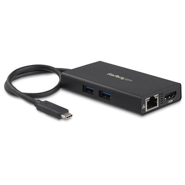 USB C Dock - 4K Dual Monitor DisplayPort - Mini Laptop Docking Station -  100W Power Delivery Passthrough - GbE, 2-Port USB-A Hub - USB Type-C
