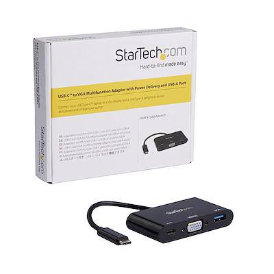 StarTech USB-C VGA Multiport Adapter - USB 3.0 Port - 60W PD CDP2VGAUACP - Buy Singapore