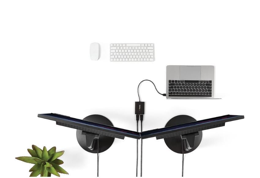 StarTech USB to Dual DisplayPort Adapter - 4K 60Hz - USB 3.0 (5Gbps) - Connect Two Monitors to Laptop - Multi Monitor Adapter(USB32DP24K60) - Win-Pro Consultancy Pte Ltd
