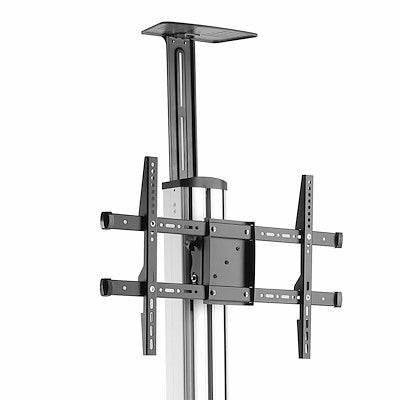 Startech.Com TV CART - PORTABLE TV STAND - FOR 32IN TO 70IN TVS - ONE-TOUCH HEIGHT ADJUSTMENT - AV CART - MOBILE TV STAND - VESA TV STAND - ROLLING TV CART WITH WHEELS - FLAT-SCREEN TV CART  STNDMTV70   (5 Years Manufacture Local Warranty In Singapore)