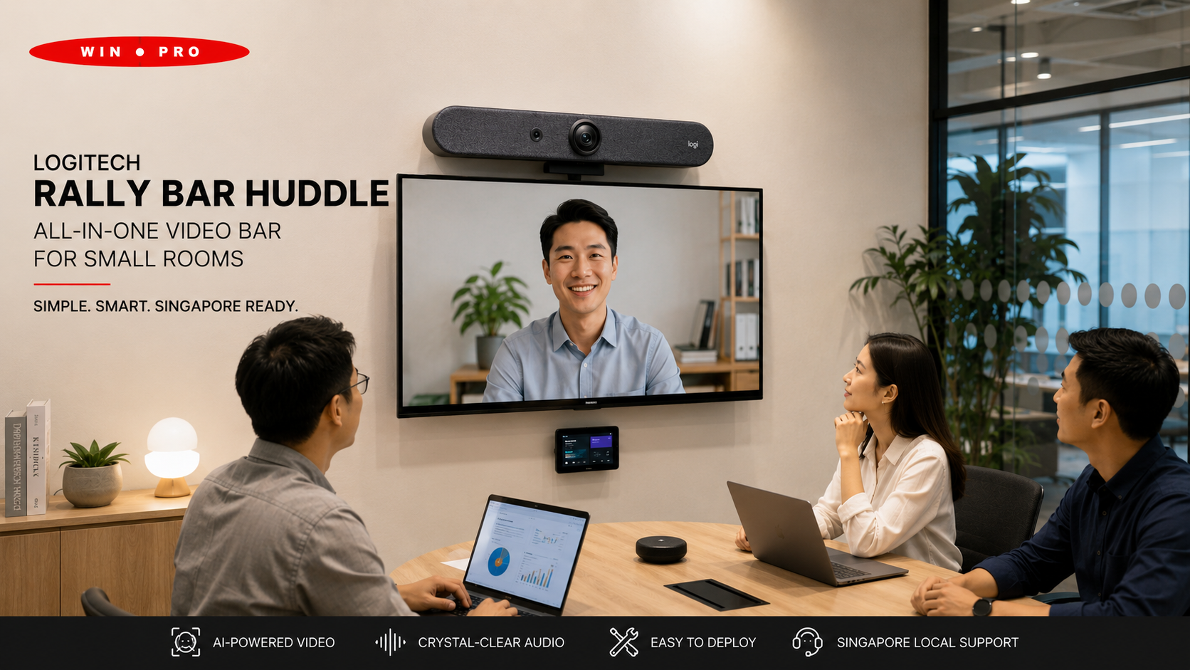 Logitech Rally Bar Huddle Review: The Best Video Bar for Huddle Rooms in Singapore