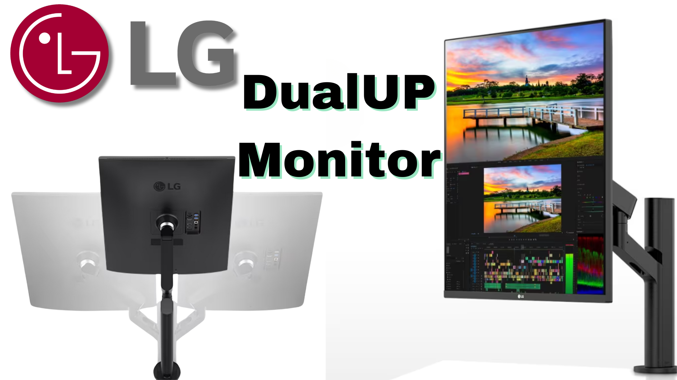 Enhance Your Productivity with the LG Dualup Ergo 27.6" SDGHD Nano IPS Display Monitor