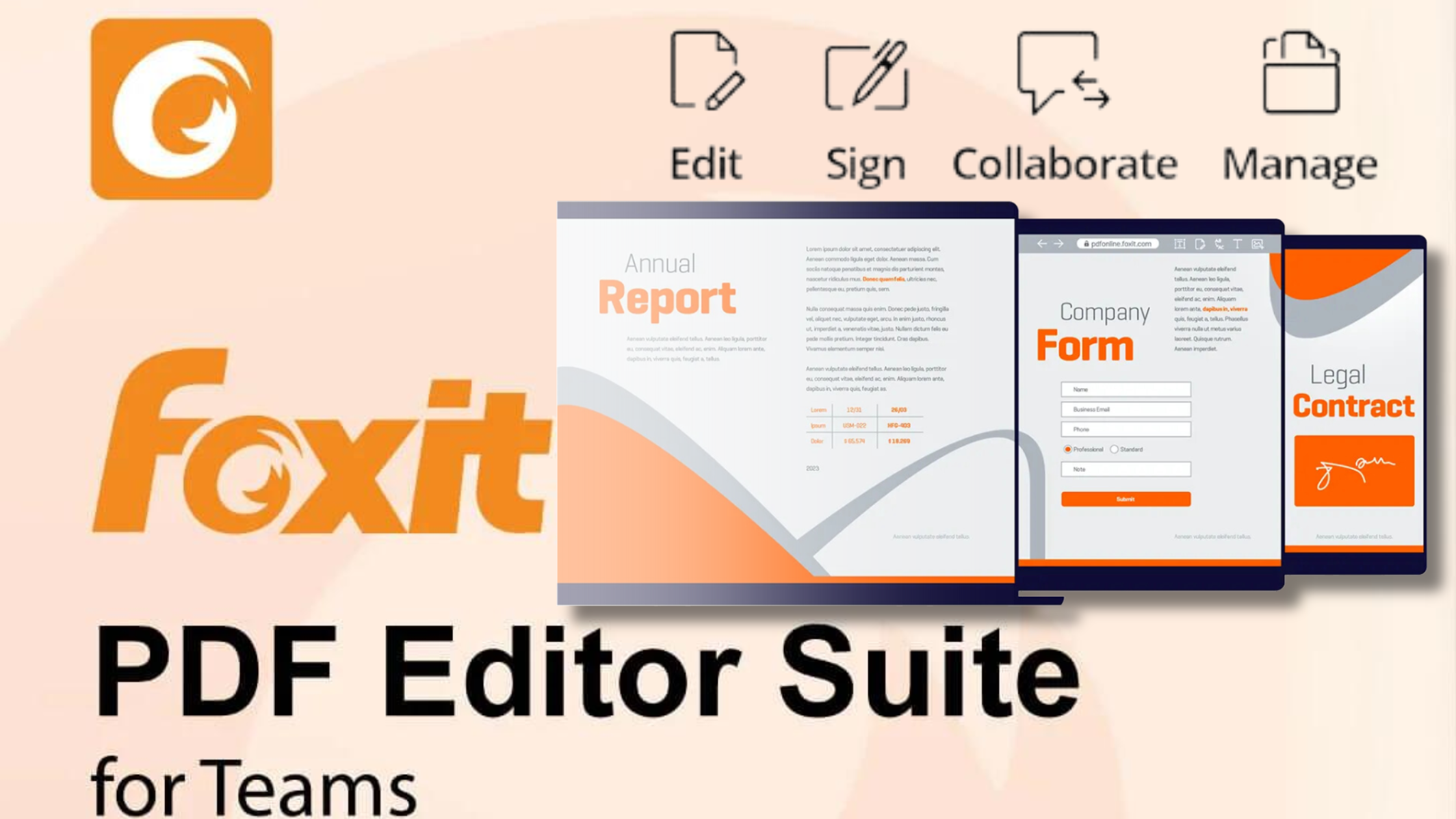 Key Differences Between Foxit PDF Editor Suite for Teams 2024 and Suite Pro for Teams 2024