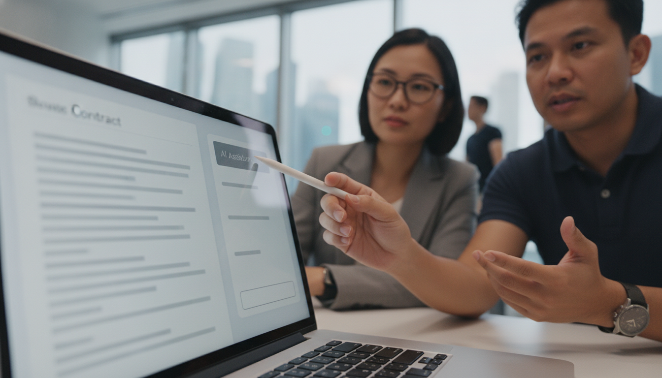 Foxit AI Assistant summary panel open beside a document in a PDF editor