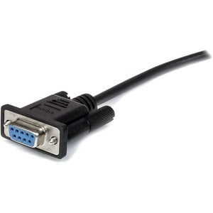 StarTech.com 2m Black Straight Through DB9 RS232 Serial Cable - M/F - First End: 1 x 9-pin DB-9 RS-232 Serial - Male - Second End: 1 x 9-pin DB-9 RS-232 Serial - Female - Extension Cable - Shielding - Nickel Plated Connector - Black  (Lifetime Warranty)