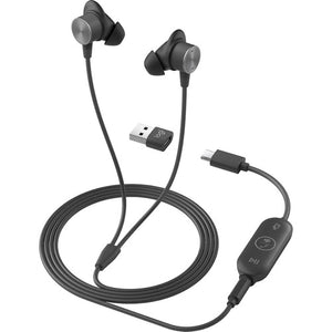 Logitech Zone Wired Earbuds UC  981-001095 (2 Years Manufacture Local Warranty In Singapore)