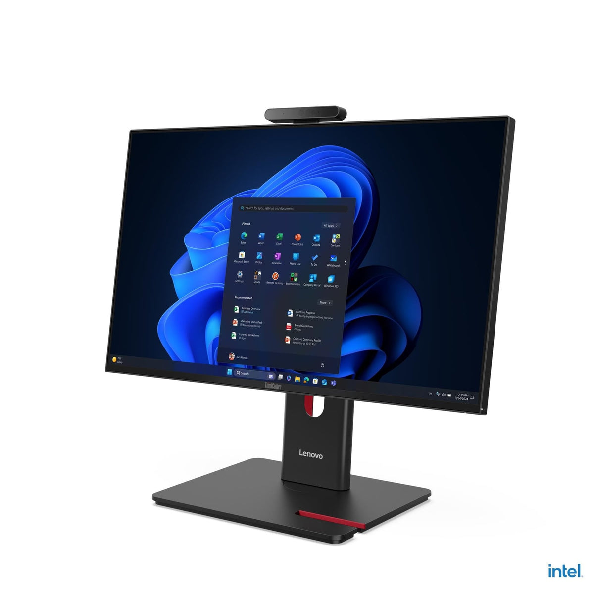 Lenovo ThinkCentre M70a Gen 6 : (AIO) Intel® Q870 Chipset 23.8" FHD (1920x1080) IPS Anti-glare 250nits, 60Hz, 72% NTSC (13AY0038SG) product image